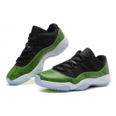 Nike Air Jordan 11 Retro Low Yeşil / Yılan Ten Rengi / Siyah Basketbol Ayakkabısı Türkiye - ZITRF6G3